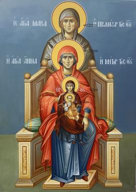 Icons (Icon of the Mother of God with relatives, IK_1969) 3D models for cnc